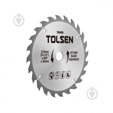 Пильный диск Tolsen 185x30x3 Z40 76431