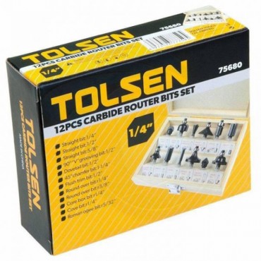 Комплект фрез по дереву Tolsen Tools 12 шт.