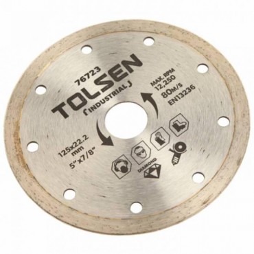 Диск алмазный для мокрой и сухой резки Tolsen Tools 125x22,2 мм (1e4e6da4)