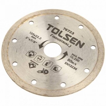 Диск алмазный для мокрой и сухой резки Tolsen Tools 125x22,2 мм (1e4e6da4)