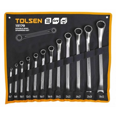 Комплект накидных ключей Tolsen Tools 12 шт.