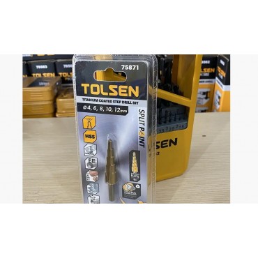 Сверло по металлу ступенчатое Tolsen Tools 4-12 мм