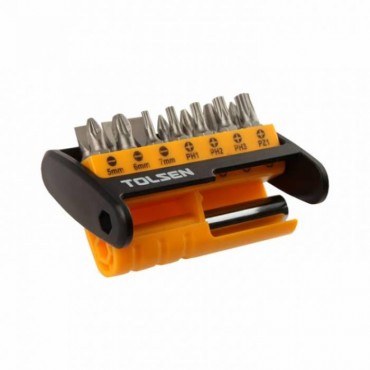 Комплект бит Tolsen Tools с магнитным держателем 1/4" SL/PH/PX/Tx 15 предметов