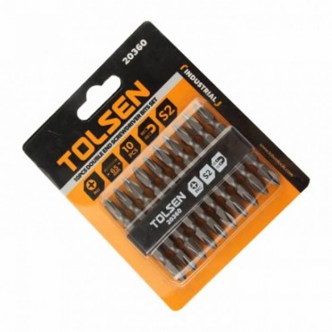 Биты двусторонние Tolsen Tools РН2/РН2 65 мм 10 шт. (9e090259)