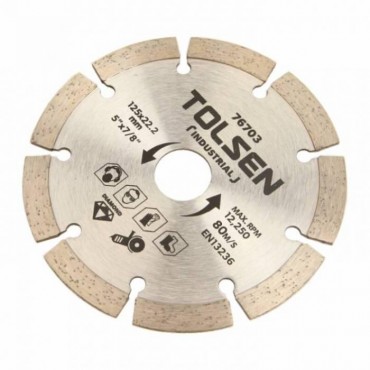 Диск алмазный сегментный Tolsen Tools 125x22.2 мм (1ee461ee)