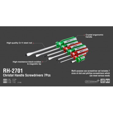 Набор отверток Cr-V 7шт RH-2701