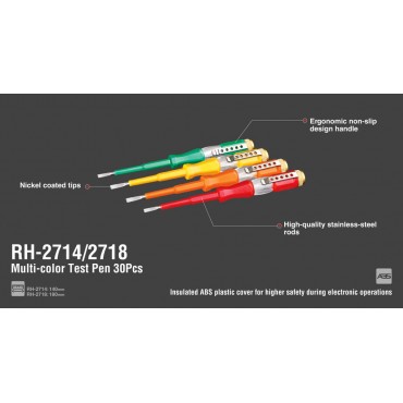 Индикаторная отвертка многоцветная RH-2714