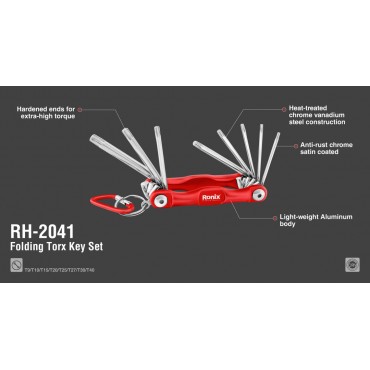 Набор складных ключей Torx 8 шт RH-2041