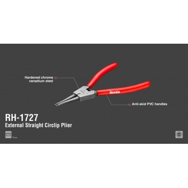 Щипцы для стопорных колец 7 мм-прямые наружные RH-1727