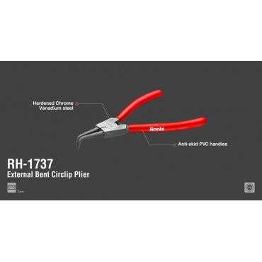 Изогнутие щипцы для стопорных колец 7 -наружные RH-1737