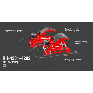 Одноцилиндровый ножной воздушный насос RH-4201